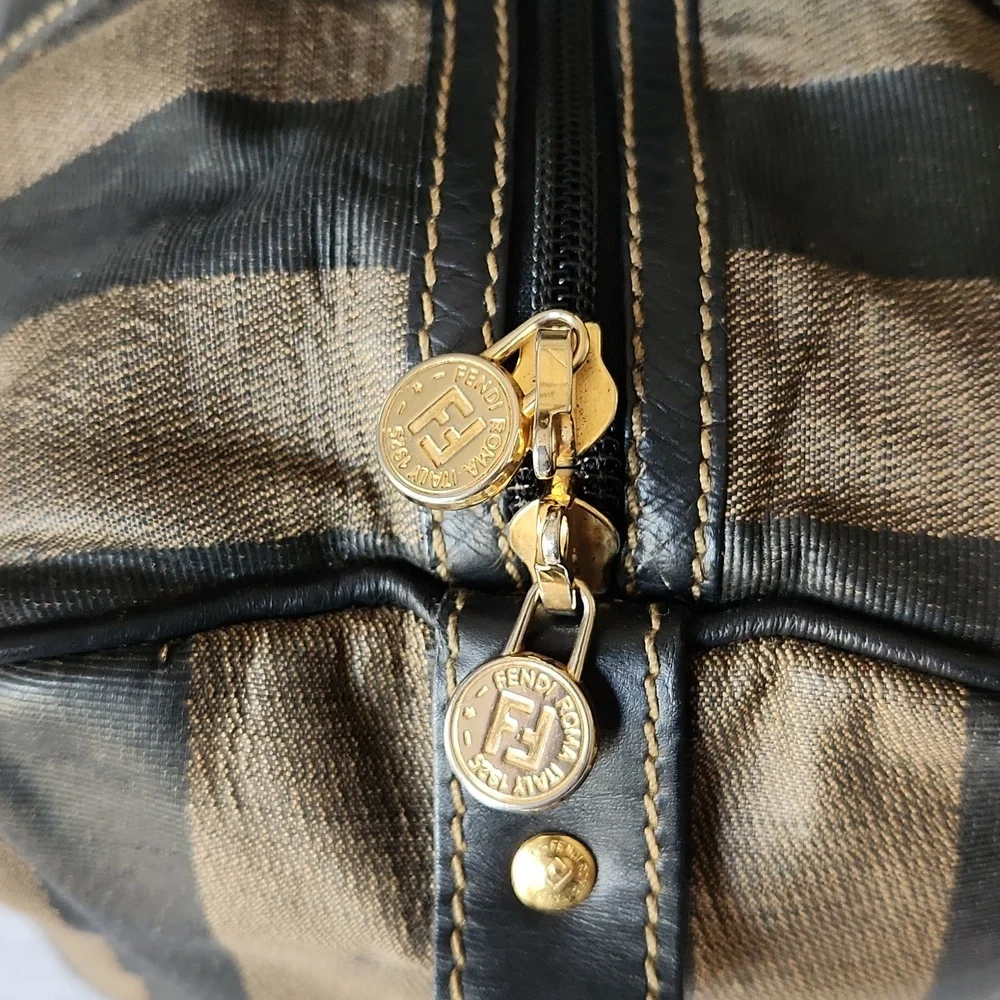 FENDI Pequin Boston Bag w/COA & dustbag - Picture 9 of 16